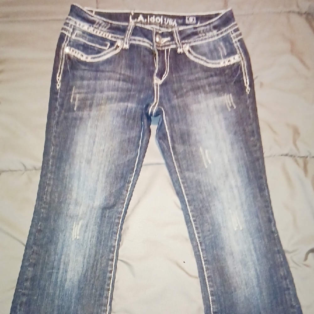L.A. Idol Dark Blue Boot Cut Jeans